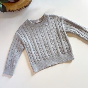 Gap Grey Cable Knit Sweater | Size 5